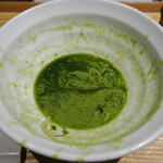 NIBOSHI MANIA - そこに残ったニラ煮干のスープ