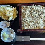 慈久庵 - 葱天せいろ　1800円