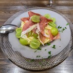 創作イタリアン Gemelli - シャインマスカットと生ハムの冷製カッペリーニ