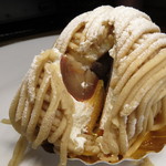 スイーツガーデン ユウジアジキ - 【再訪8】和栗モンブラン断面