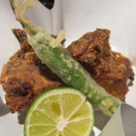 三代豊国 - クエの唐揚げ