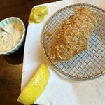 とんかつ 串揚げ 優膳 - デカい…デカいぜ カキフライ
