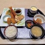 富寿し - ミックスフライ定食(\1,320)