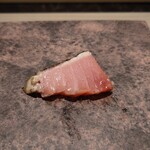 島津 - 同、大トロの部分 酢橘塩で