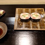 島津 - 北海道の鰯のガリ巻 山葵醬油で