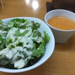 Foku Dansu - スープとサラダのセット(400円)