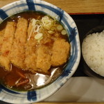 Sojibou - かつカレー蕎麦（ご飯付）