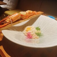 SAAWAAN BISTRO - 海老のスチームライスヌードル、発酵魚介ソース
