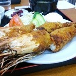 ザックっとしてプリプリ、評判どうり、ジャンボ