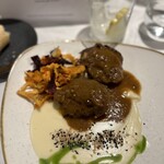 IRUÑAZARRA - ④牛ほほ肉赤ワイン煮、トリュフポテトピューレ