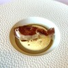 Restaurant Aurum - 料理写真:⑤ポルチーニ茸の温かいムース、パルメザンピューレ、イベリコ豚の生ハム