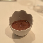 Relais & Chateaux Central Park Voorburg - ④甘酸っぱいポーチドエッグ、マッシュルーム