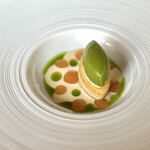 Ma langue sourit - ⑮アーモンドとマルメロのカリソン(南フランス郷土菓子)、アガスターシェ(ヨーロッパの香草)のシャーベット