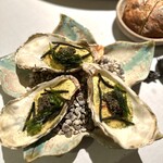 De Kromme Watergang - ⑨ゼーランド州の焼き牡蠣　シャンパンソース　キャビアと二種の海草
