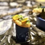 De Kromme Watergang - ⑤スモークレアニシンのフリットとカボチャ