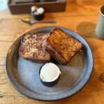 Restaurant De Mark - ②フレンチトース シナモン フレッシュクリーム