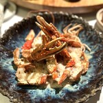 De Kromme Watergang - ⑩手長海老のブランチャ(鉄板焼き)　ラム酒とスパイスとカカオ風味　