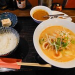 h Fuudo ki - 塩味フォーミニカレー付＋味玉