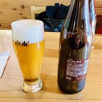 稲荷茶屋 - ドリンク写真:瓶ビールはキリンラガービールの中瓶