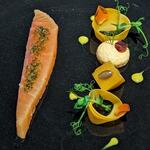 JAM17 DINING - 柑橘でマリネしたサーモンの炙り南瓜のヴァリエーション(プレミアムディナーコース)