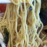 ラーメン山岡家 - 麺は普通でお願いしました。つるつるした食感です。