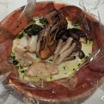 JAM17 DINING - 軽く蒸した数種の茸と鮑カルトッチョスタイル(プレミアムディナーコース)