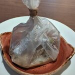 JAM17 DINING - 開封する前の軽く蒸した数種の茸と鮑カルトッチョスタイル(プレミアムディナーコース)