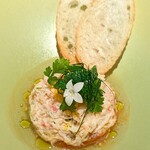 JAM17 DINING - ズワイ蟹とアボカドのタルタルホワイトバルサミコソース(プレミアムディナーコース)