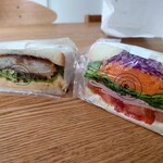 sandwich and coffee me・me - 料理写真:コロッケ玉子よりも分厚い7色野菜