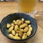 【2023年08月】お通し@550円の大豆、相変わらずの美味しさだった(//∇//)