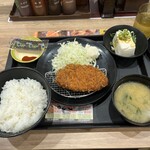 松のや - 得朝ロースかつ定食　530円税込　R5.12.11