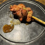 炭焼 おかげさん - レバ　たれ　山椒