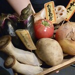 伊達な仙台炉端 強次朗 - 地物野菜炉端焼き　玉ねぎとじゃがいもがオススメ