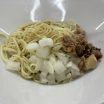 煮干しラーメン ゼクウ - 和え玉デミ（半玉）醤油　¥200