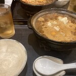 なかまる - 鶏天味噌煮込みうどん1200円