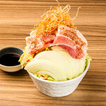 Hokkai Obihiro thick-sliced Pork bowl style monja
