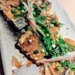 鶏屋むさし - ■太刀魚の竜田揚げ ～香味野菜のっけ盛り～