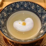 すし 良月 - トラフグの白子とクエの出汁