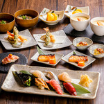 Lunch only! Okimari [Top] 16 items in total (7 pieces of sushi/9 dishes) 4,290 yen