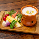 Bagna cauda with seasonal vegetables