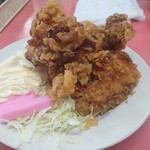 一楽ラーメン - 唐揚(XPERIA撮影)