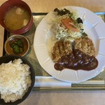 焼肉 だるま食堂 - ビーフカツ定食（ご飯大 中 小から選べます）1078円