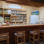 しょう月 - 店内　カウンター席