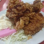 一楽ラーメン - 唐揚(ここから無音アプリ撮影)