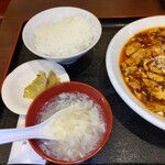 合楽園 - ご飯、スープ、ザーサイ ♪