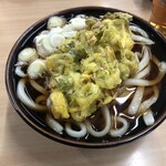 Tochigiya - ねぎ天ぷらうどん　大（400g）450円