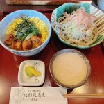 Kuzuryuu Soba - 焼き鳥丼、越前おろし蕎麦セット_¥1,050