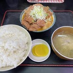 もつ煮 太郎 - 両方大盛り定食