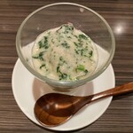 イタリア料理 ソンニャ トーレ - イタリア風茶碗蒸し　カキガイのムニエル
