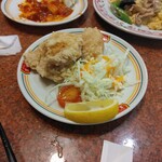 餃子の王将 富雄店 - ジャストサイズ鶏の唐揚げ